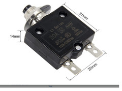 2PCS 20A Thermal Circuit Breaker Manual Reset Push Button Overload Protector