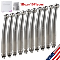 10 Pcs ASkeadnt NSK PANA MAX Style Dental High Speed Turbine Handpiece Push 4Hol