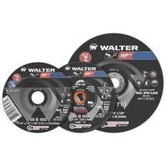 Walter 08B400 4 x 0.25 x 0.62 in. HP Grinding Wheel – Arbor – Type 27
