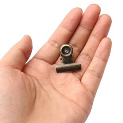 100 PCS Metal Hinge Clips, Bronze Small Clips 100pcs 0.87Inch, Cyan