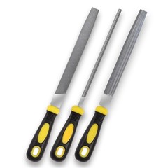 3Pcs Metal File Set, 8-Inch Professional High Carbon Steel Metal File, Includ…