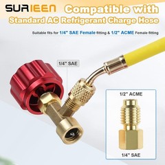 R134A Can Tap Valve – Self-Sealing & Puncture Style w/ Tank Adapter for A/C