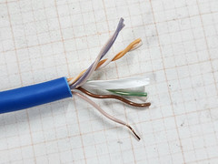 Windy City Wire 23/4P CAT6 550MHz UTP Network Cable CMP Plenum Blue /100ft
