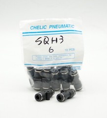 CHELIC SQH36 Ø6-Ø6 Push to connect Straight union Fitting (10 PCS PER BAG)