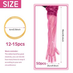 50 Pcs Disposable Dressing Gutting Gloves 35 Inch Shoulder Length Field Dress…