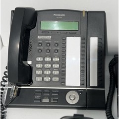 Lot of 3 Panasonic KX-T7633 Digital + KX-T7603 Add-On Key Module Telephone Black