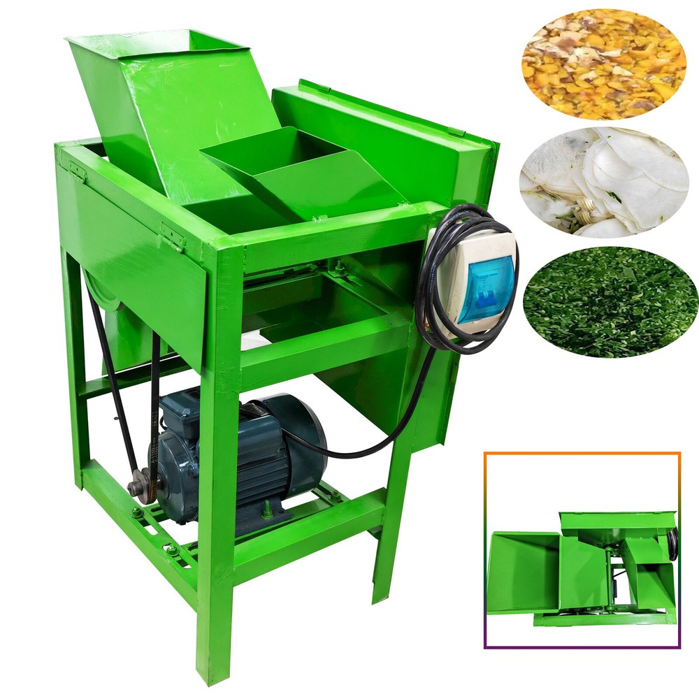 220V 3HP Grass Cutting and Dicing Combined Crusher Chaff Cutter Double Inlet