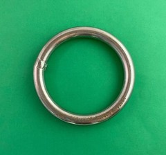Stainless Steel 316 Round Ring Welded 3/8″ x 2 1/2″ (10mm x 65mm ID)