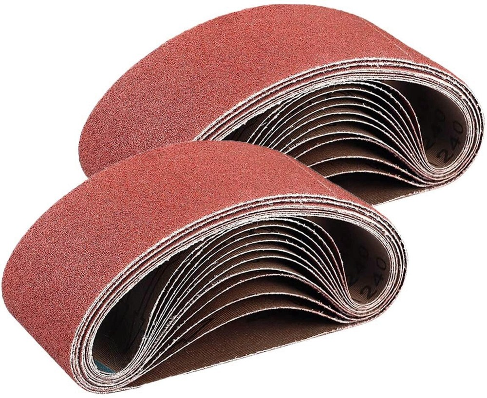 27PCS 3×18″ Sanding Belts 40 60 80 120 150 180 240 320 400 Grit Sander Sandpaper
