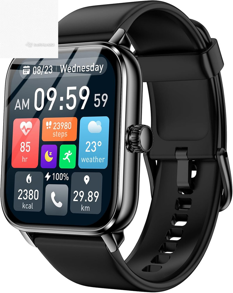 Alexa Smart Watch Men Women Bluetooth Call 1.85″ Fitness Tracker Android