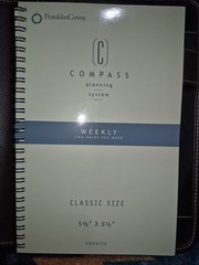 🔥New! Franklin Covey Chocolate Synthetic Leather Organizer Planner 7″ x 9″