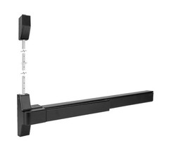 IRONWALLS Surface Vertical Rod Panic Bar, Black 27.5” Commercial Door Push Bar