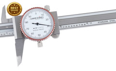 Precision Dial Caliper 0-4 Inch 0.001 Stainless Steel Fitted Box Included