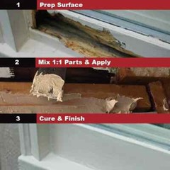 96 oz. Wood Epoxy Paste PC-Woody Repairs Damaged-Wood Reshape Rebuild Paintable