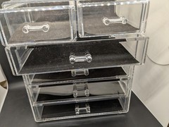 Acrylic Makeup Organizer Drawers Set Jewelry Storage Containers Bathroom