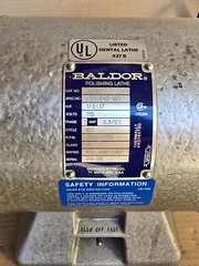 Baldor 380T Dental Polishing Lathe 1/3hp Very Good Condition