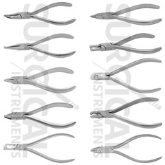 10 Orthodontic Pliers Dental Instruments Laboratory Lab Stainless German grade