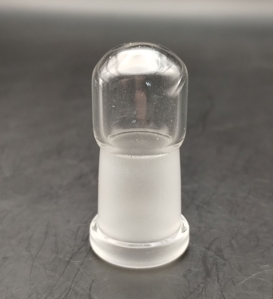 DISCOUNTED 14mm Clear Glass Female Ground Joint Stopper Cap