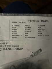 spx power team hydraulic pump 300255 Repair Kit