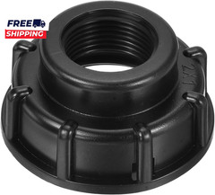 IBC Tote Adapter 60Mm Coarse Thread 1 Female Outlet 275-330 Gallon Drain Plug
