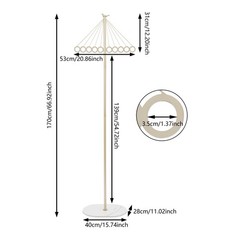 ‎Coat Shelf Metal Clothing Display Rack Entrance Clothing Rack with 10 Hooks