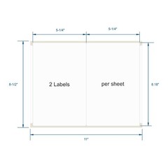 Shipping Labels Half Sheet 8.5×5.5 Round Corner for Laser & Inkjet Printers 1000