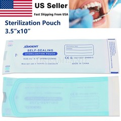 3.5″ X 10″ Self Sterilization Pouches Autoclave Pouch, Sterilizer Bags Dental US