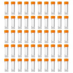 Durable 5ml Flat Bottom Plastic Vials with Screw Caps – Ideal for Solid & Liquid