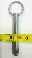 3/8 In. X 3 In. Cotterless Hitch Pin with Ring (2-Pack)