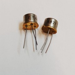 Lot of 10 pcs 2T6821D PNP Bulgarian Transistor High Gain Gold Plated Vintage