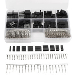 620PCS 2.54mm Crimp Pin Connector Header Jumper Wire Terminal Housing Kit