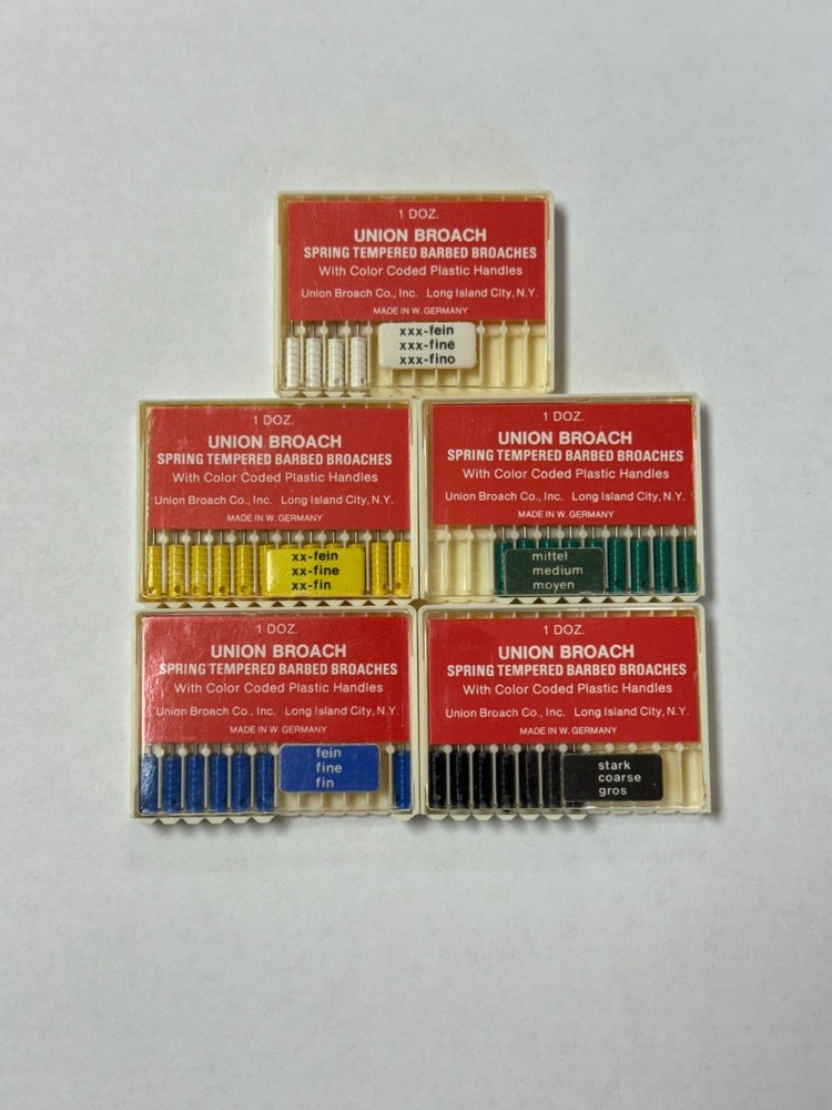 Assorted Barbed Broaches, Assorted Sizes, Open and Unopened Sets.