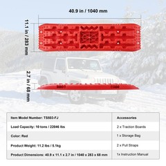 10 TON Traction Boards with PP Material, Recovery Boards for Off-road Vehicles/C
