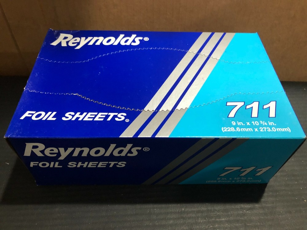 Reynolds Aluminum Foil Wrap – Individual Size Sheet Dispenser 500 Bulk Pack NEW