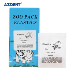 5000pcs Orthodontic Dental Elastics Band Animal images Fox Rabbit Squirrel