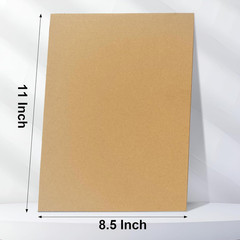 50 Pack Corrugated Cardboard Sheets 8.5X11 Inch, 1.7Mm Thick Flat Cardboard Pape