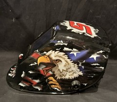 SNAP-ON Auto-Darkening Welding Helmet (Black/ Multi-Color Eagle Graphic) YA4609