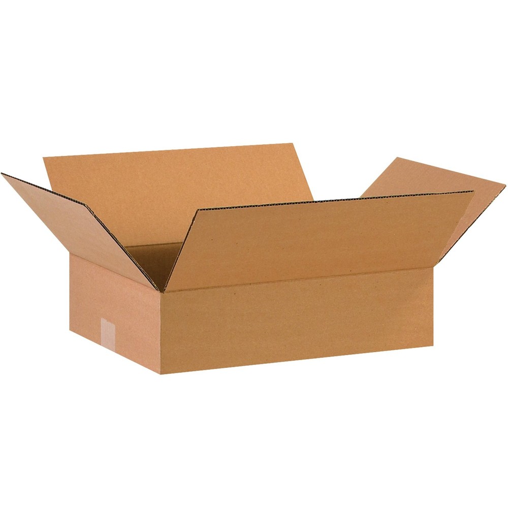 16 x 12 x 4 Corrugated Cardboard Boxes, Flat 16″L x 12″W x 4″H, Pack of 25 | …