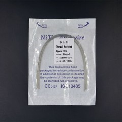 Dental Ortho Thermal Activated Niti Ovoid Form Arcs Round Rectangular Arch Wires
