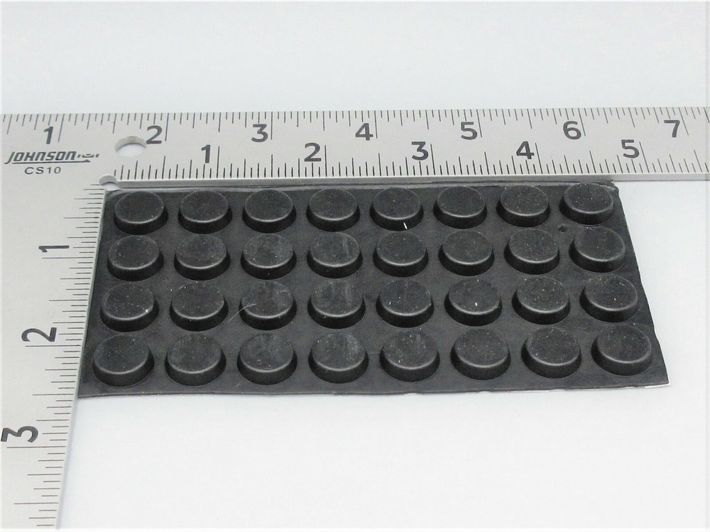 1/2″ Round x 3/16″ Silicone Rubber Feet 3M Adhesive 40 Pack Shop Fixtures