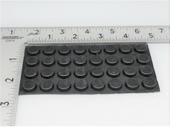 1/2″ Round x 3/16″ Silicone Rubber Feet 3M Adhesive 40 Pack Shop Fixtures