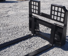 48″ Long 4,000 Pound Walk Through Pallet Forks Fits Bobcat Skid Steer Loader