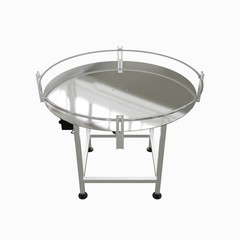 Stainless Steel Open Frame Accumulation Rotary Table -Made in USA- 24″ Diameter