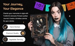 7×5 Book of Spells Leather Journal Grimoire Witch Notebook Vintage Diary