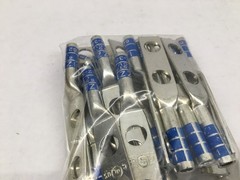Izzy 62-38-1, #6 AWG Lug, 2 hole, 3/8″ Holes, 1″ OC, Long Barrel – 23 pcs