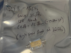 MITEQ RF AMPLIFIER 8-15 GHz 35db 15 dbm 15v AFS5-14901520-99-15P