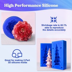 LET’S RESIN Silicone Mold Making Kit, 30A Liquid Silicone Rubber for Mold Mak…