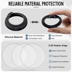 Stethoscope Protection Kit Compatible with EKO Core 500, 3 2.5D Tempered Glas…