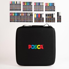Posca Exclusive Acrylic Paint Markers Gift 1 Count (Pack of 62), Multicolor