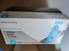Nitrile Exam Gloves Dental Hospital Clinics Medical 510K cleared 100PCS PER BOX